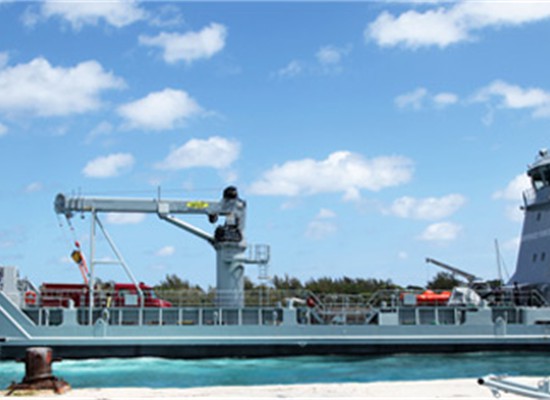 HMBS Lawrence Major slips harbour enroute to Crooked Island (By Able Seaman Drissen Brennen)
