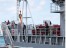 Marines reeling in line as HMBS Lawrence Major prepares to disembark John Alfred Dock (By Woman Marine Shari Colebrooke)